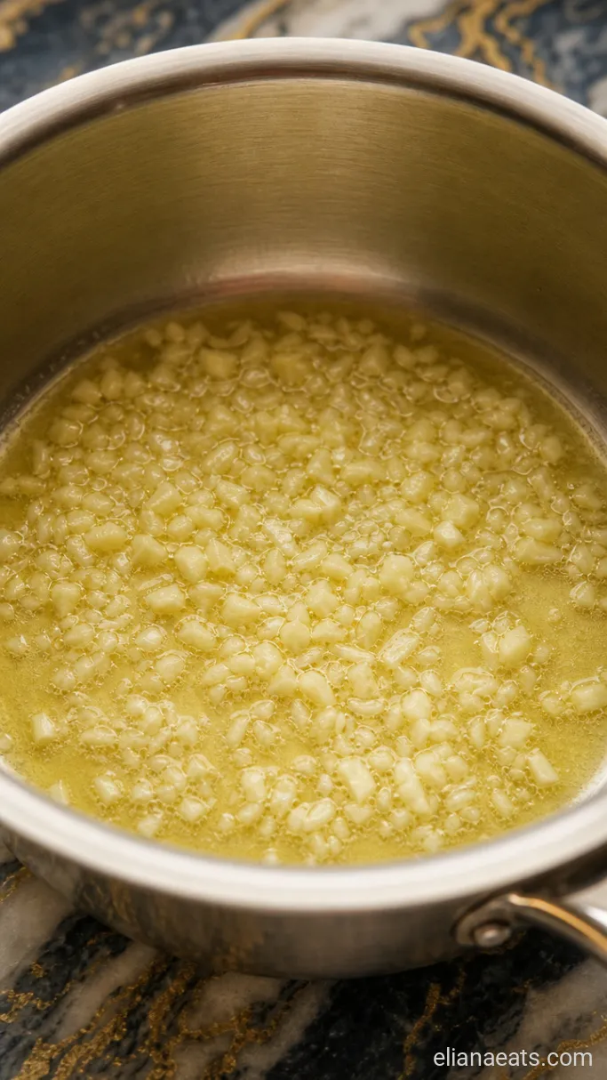 Step 1: Bloom the Garlic in Butter