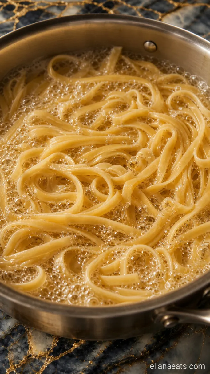Step 1: Boil the Fettuccine
