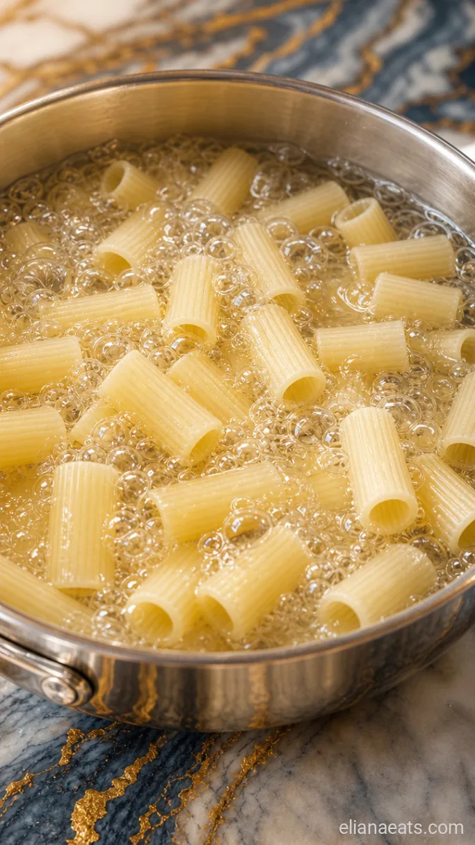 Step 1: Boil the Rigatoni