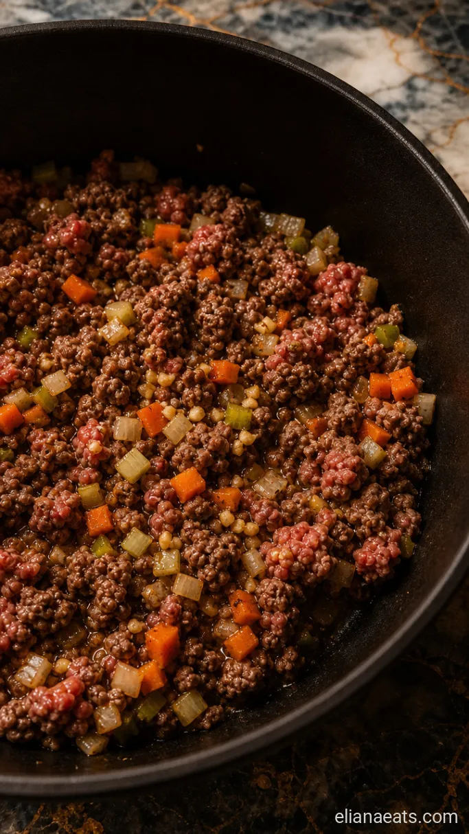 Step 1: Brown the Beef with Aromatics