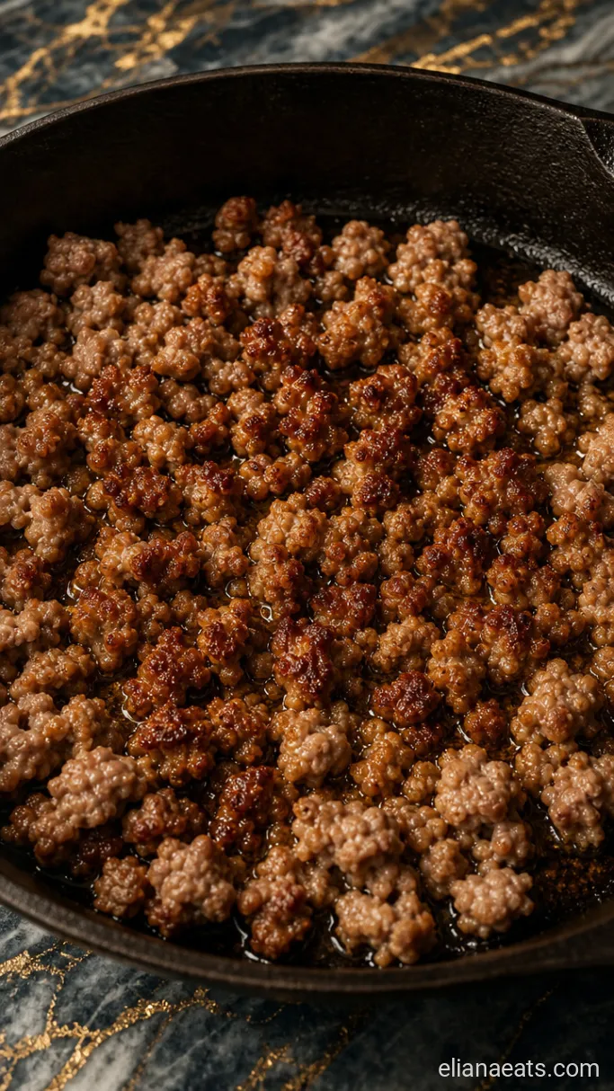 Step 1: Brown the Sausage