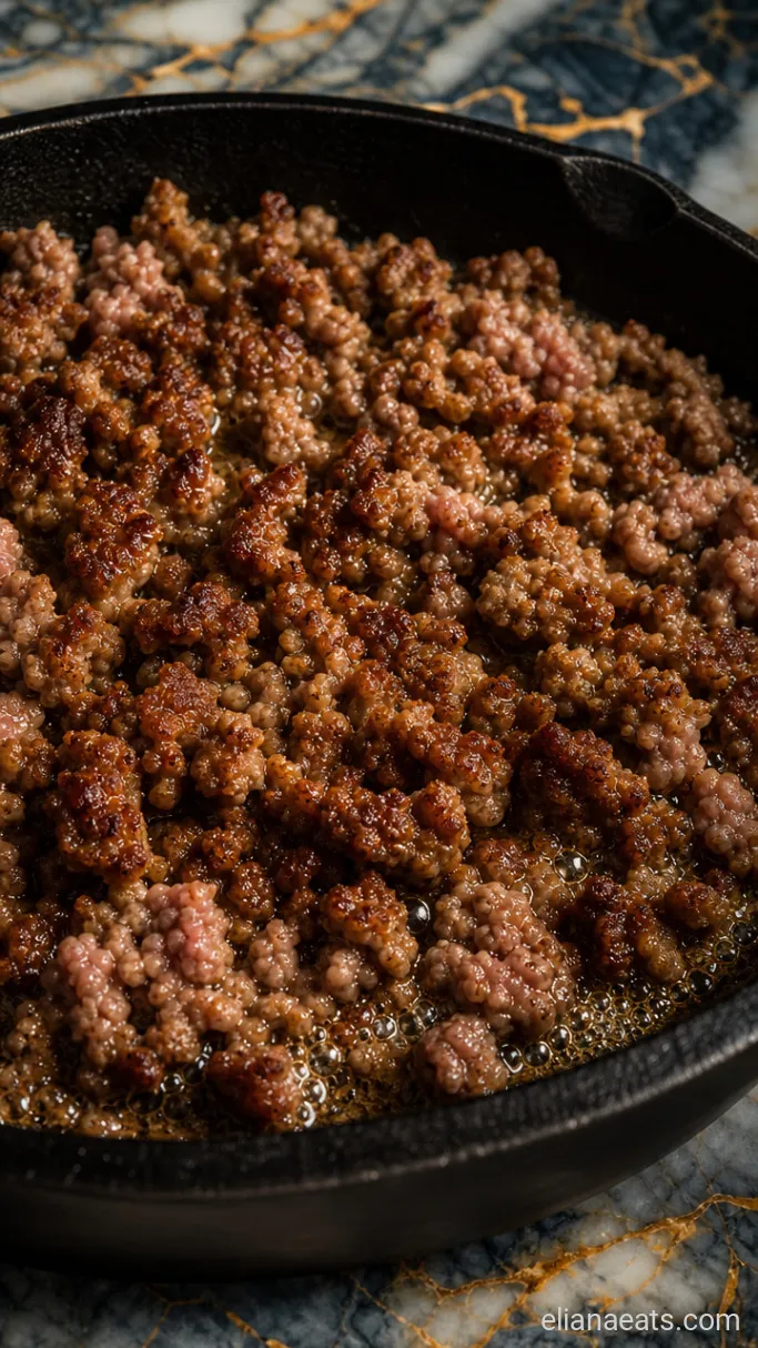 Step 1: Brown the Sausage