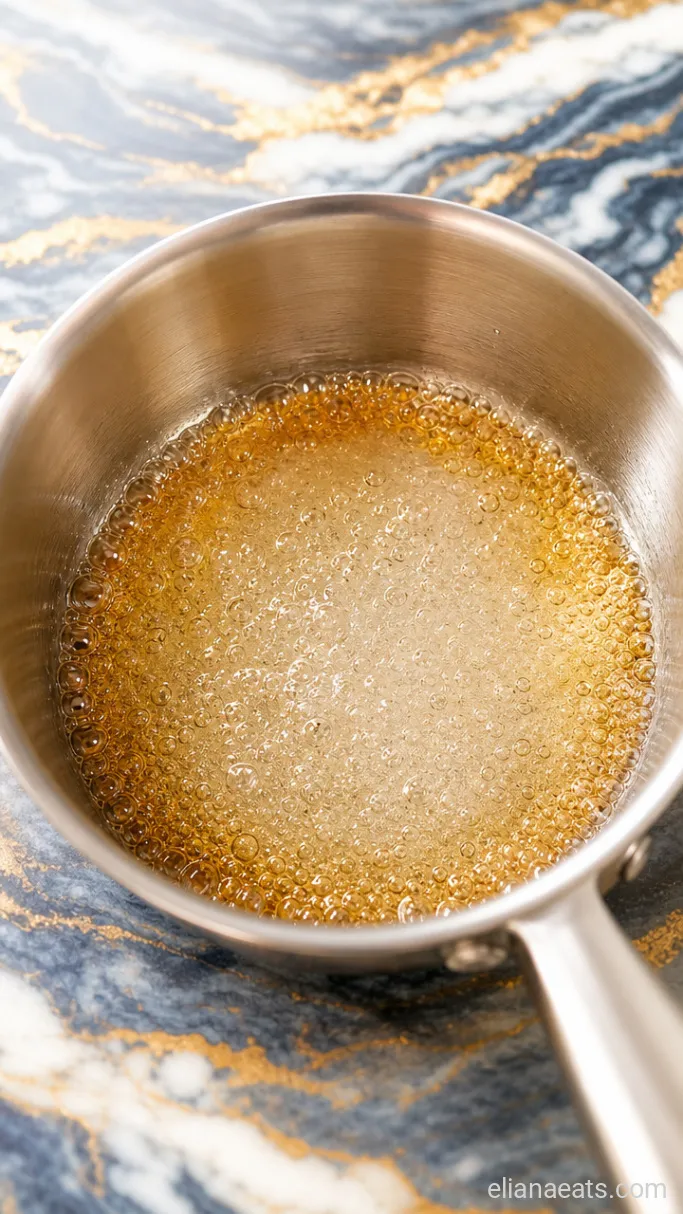 Step 1: Caramelize the Sugar Syrup