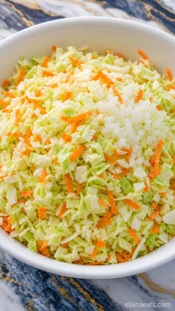 Step 1: Chop the Cabbage and Vegetables