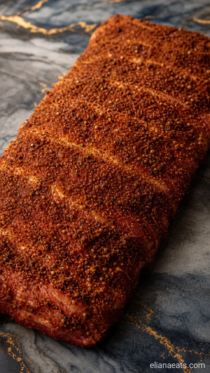 Step 1: Coat the Ribs in the Dry Rub