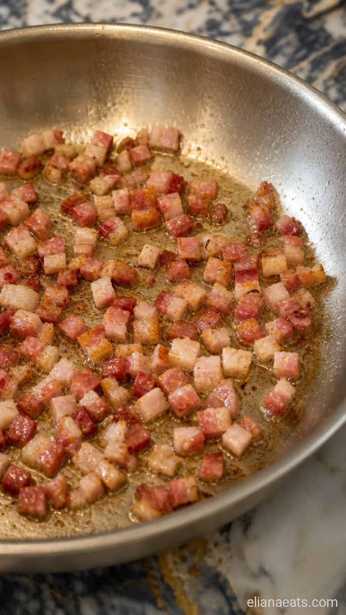 Step 1: Crisp the Pancetta