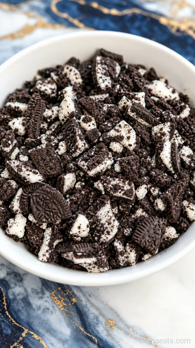 Step 1: Crush the Oreos