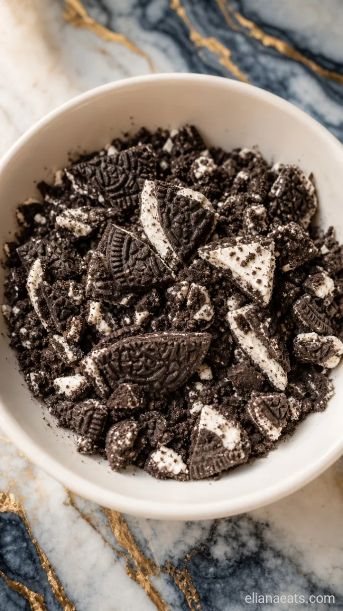 Step 1: Crush the Oreos