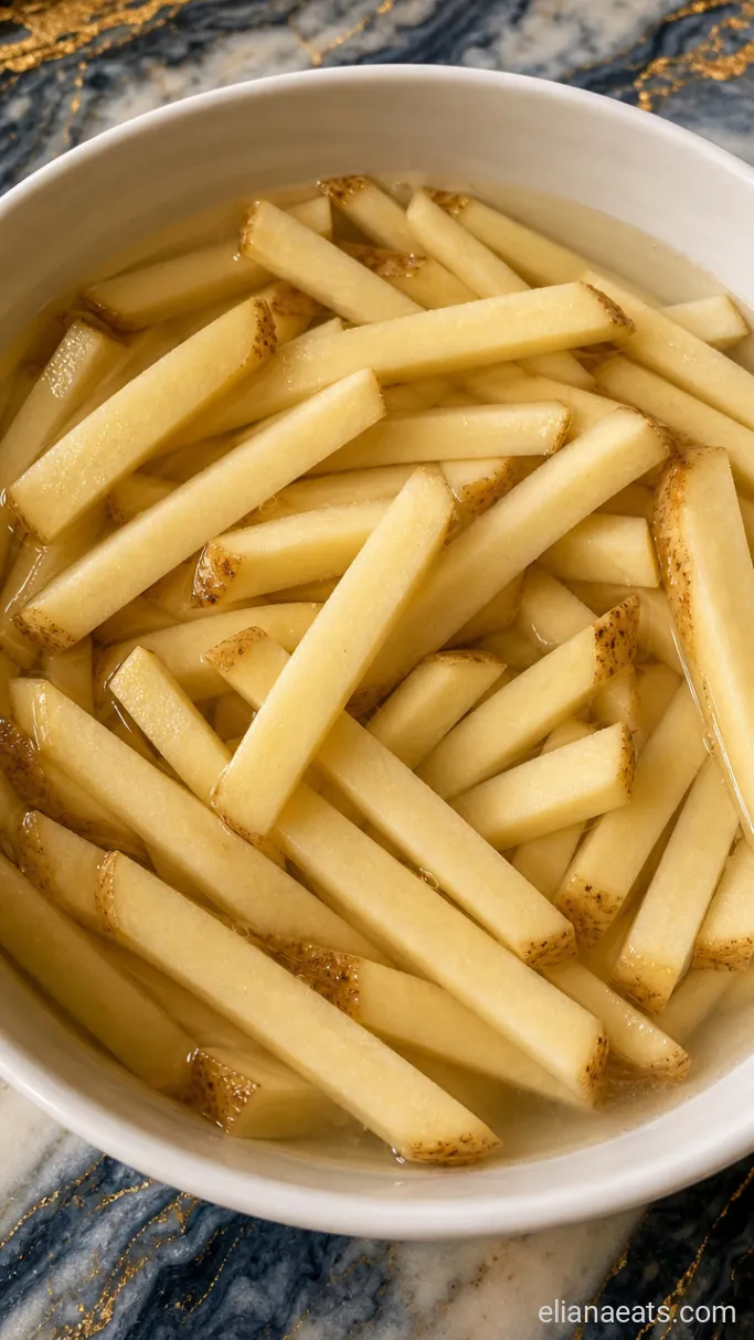 Step 1: Cut and Soak the Potatoes
