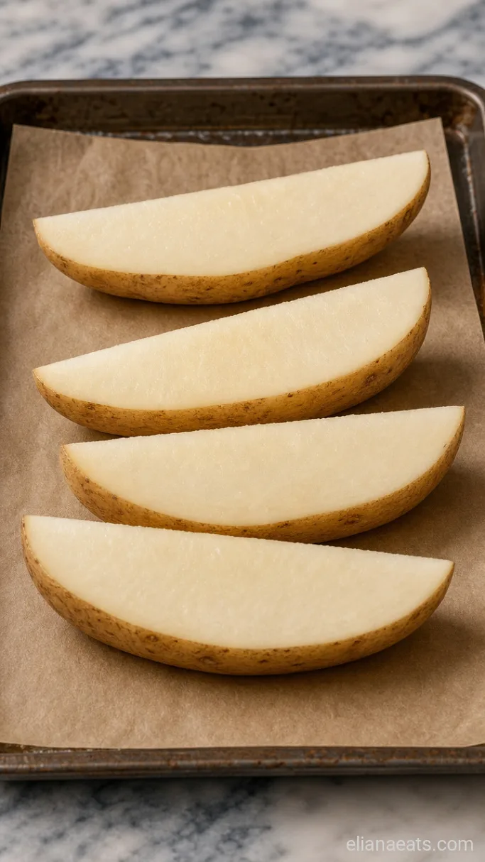 Step 1: Cut the Potatoes into Wedges