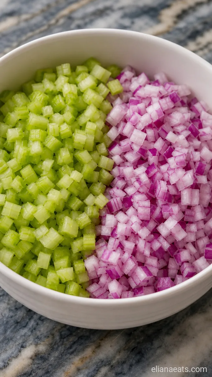 Step 1: Dice the Vegetables