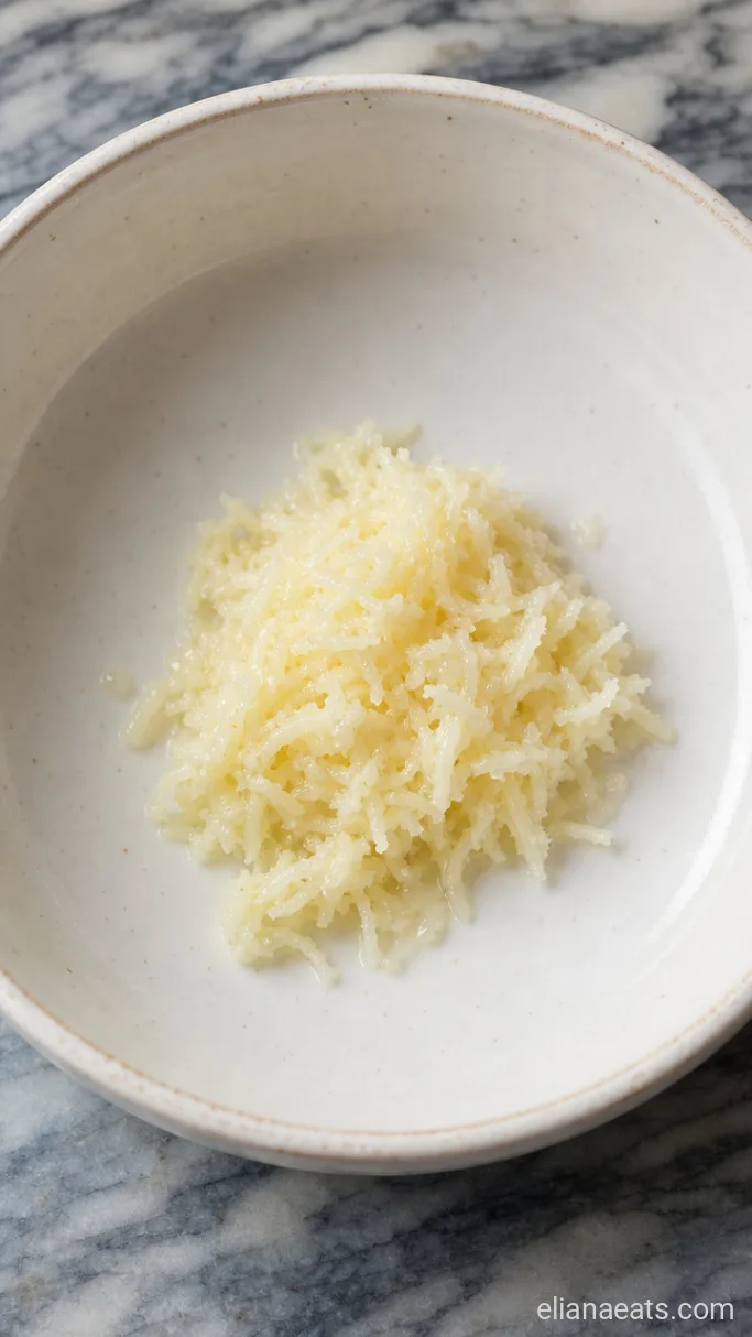 Step 1: Grate the Garlic
