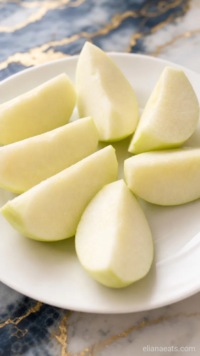 Step 1: Peel and Quarter the Apples