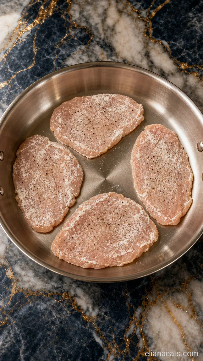 Step 1: Pound and Dredge the Chicken