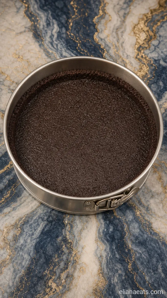 Step 1: Press the Chocolate Cookie Crust