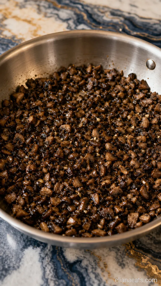 Step 1: Sauté the Mushroom Filling