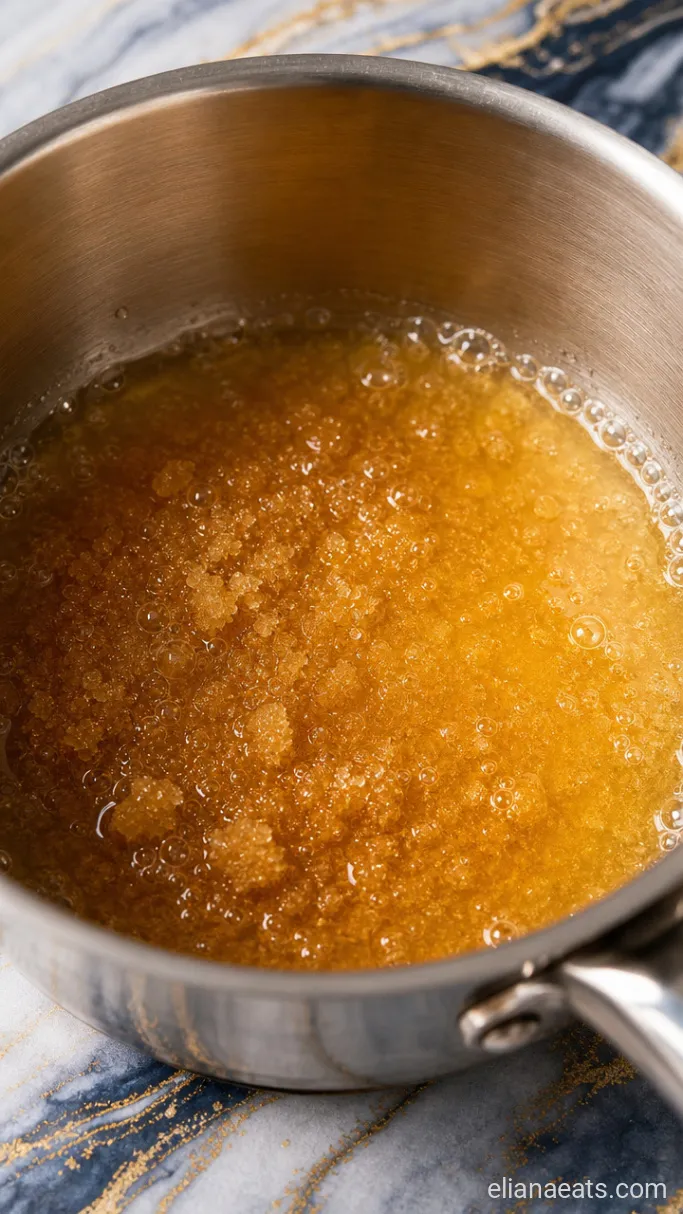 Step 1: Simmer the Brown Sugar Syrup