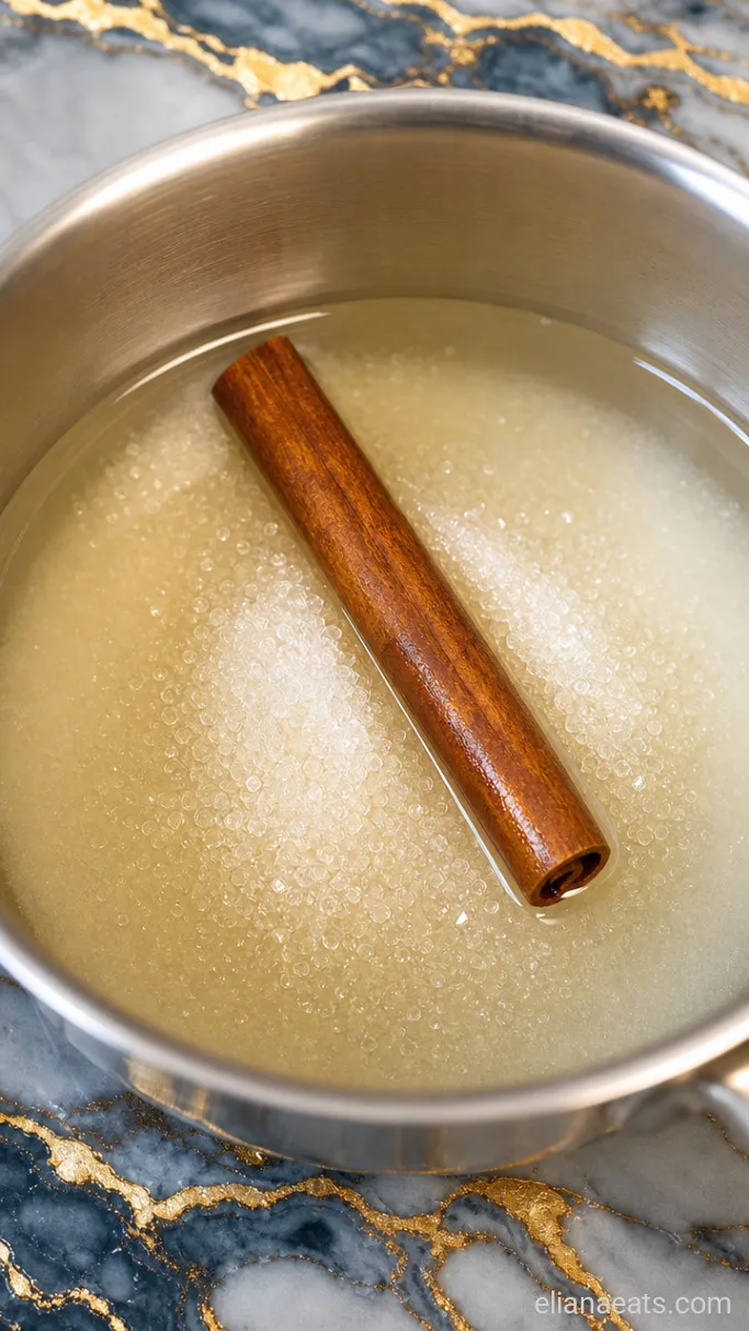 Step 1: Simmer the Cinnamon Syrup