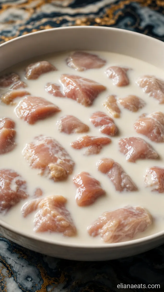 Step 1: Soak the Chicken in Buttermilk