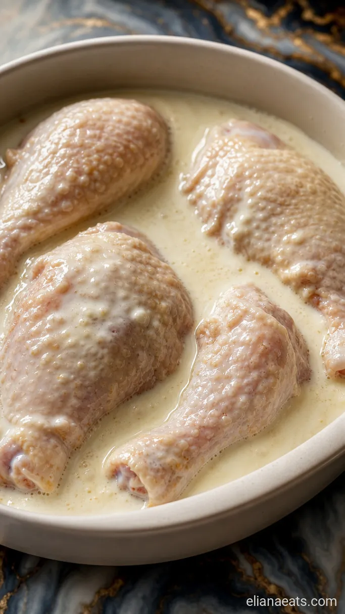 Step 1: Soak the Chicken in Buttermilk