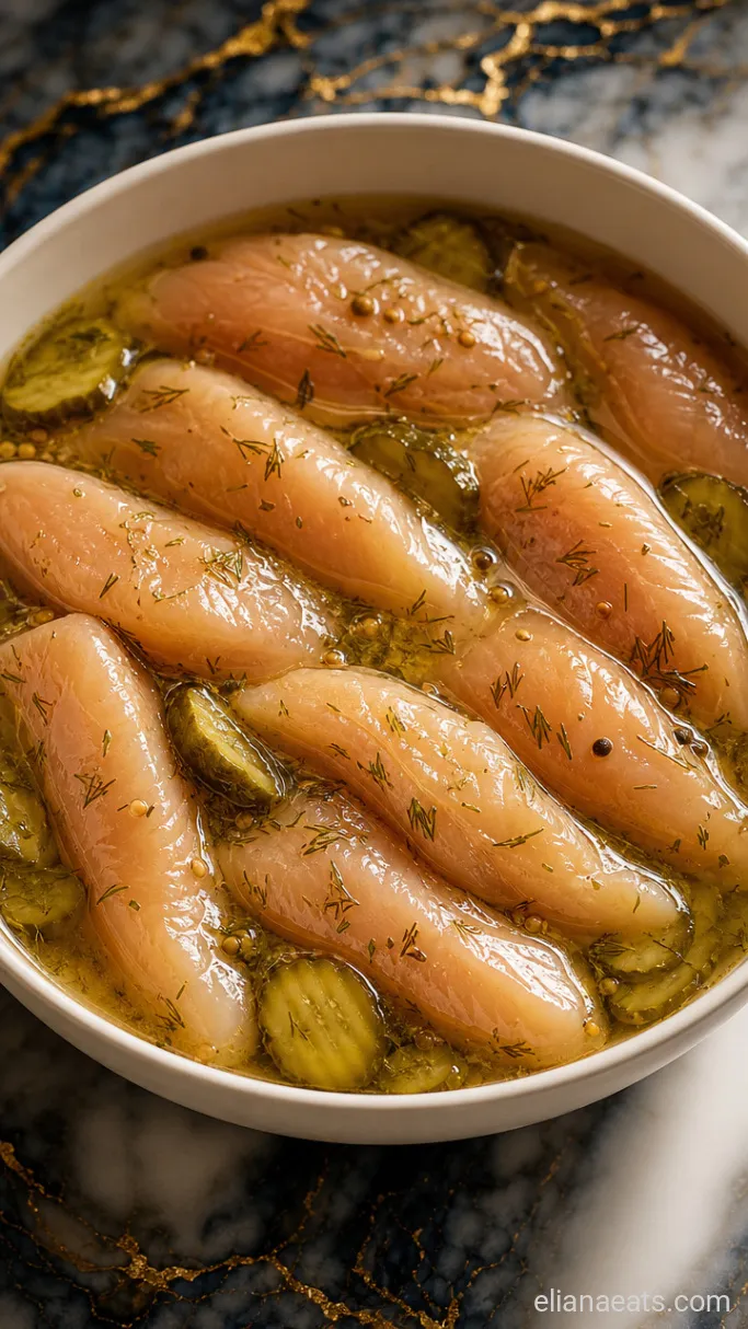 Step 1: Soak the Chicken in Pickle Brine