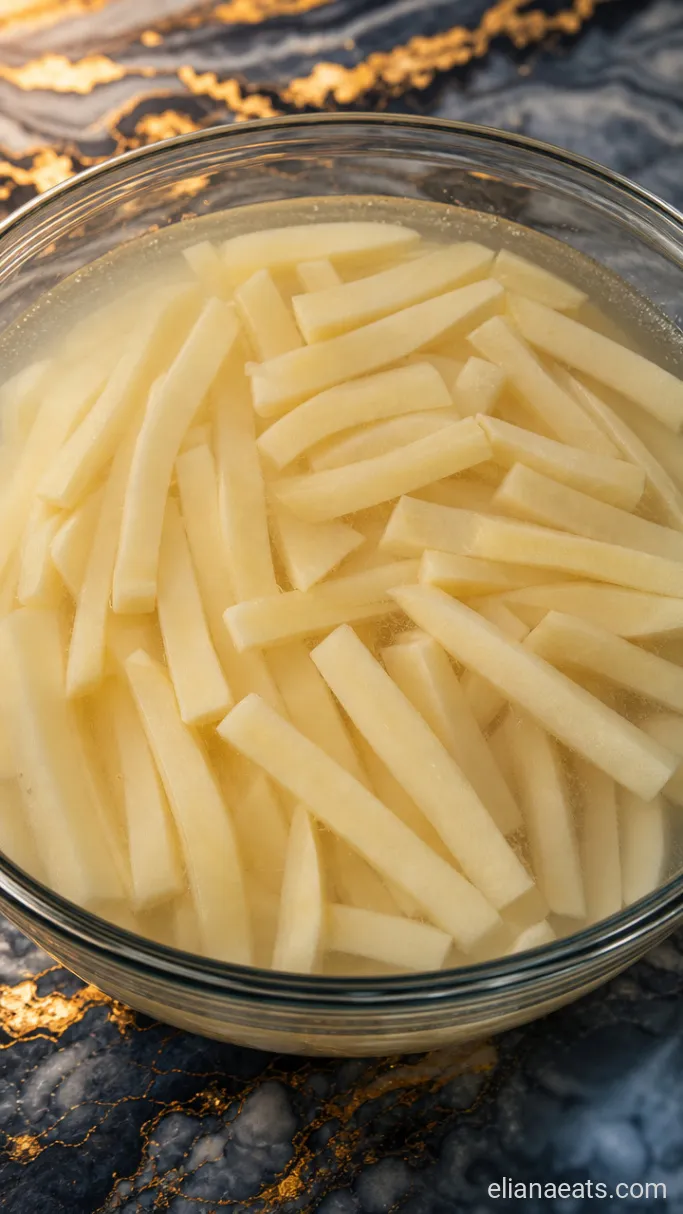 Step 1: Soak the Sliced Potatoes