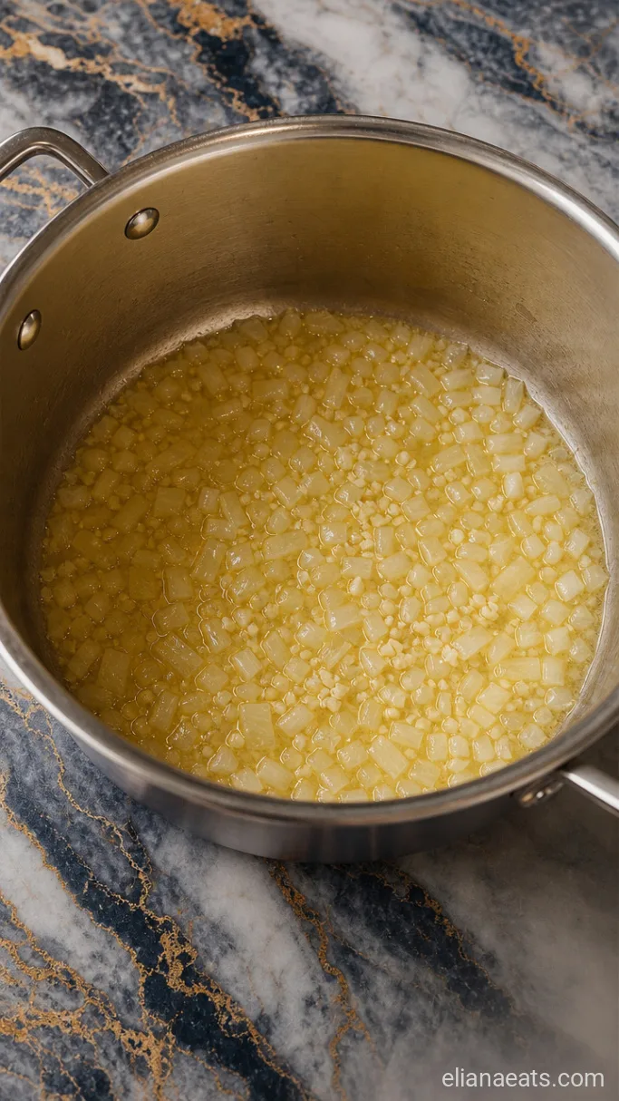 Step 1: Soften the Onion and Garlic