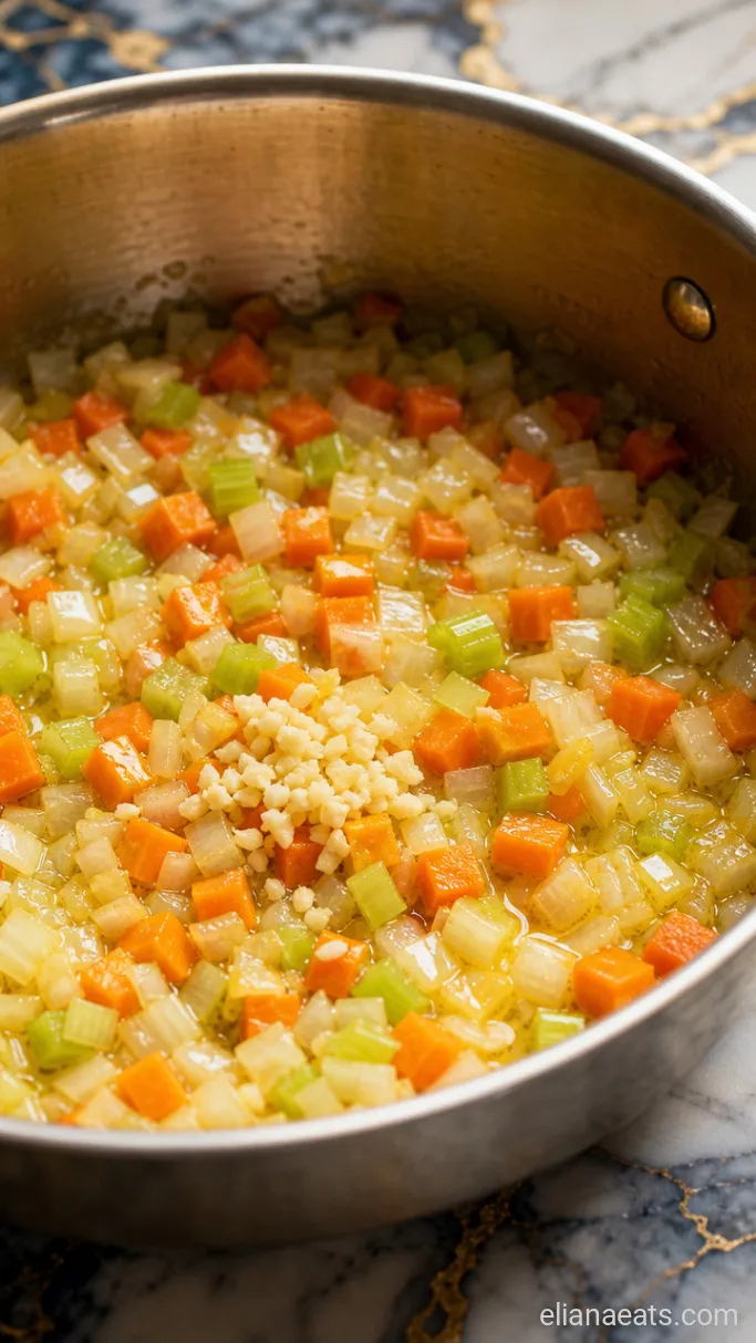 Step 1: Soften the Vegetables