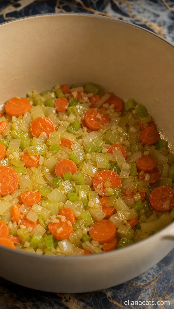 Step 1: Soften the Vegetables