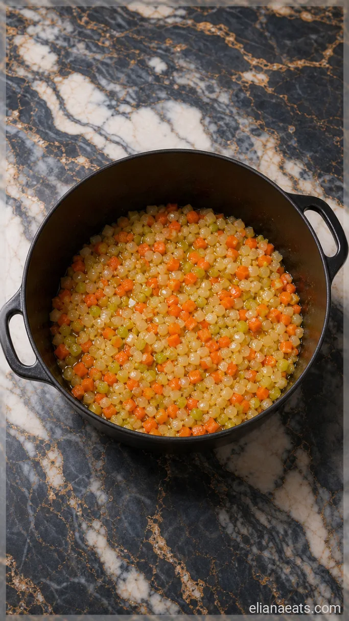 Step 1: Soften the Vegetables
