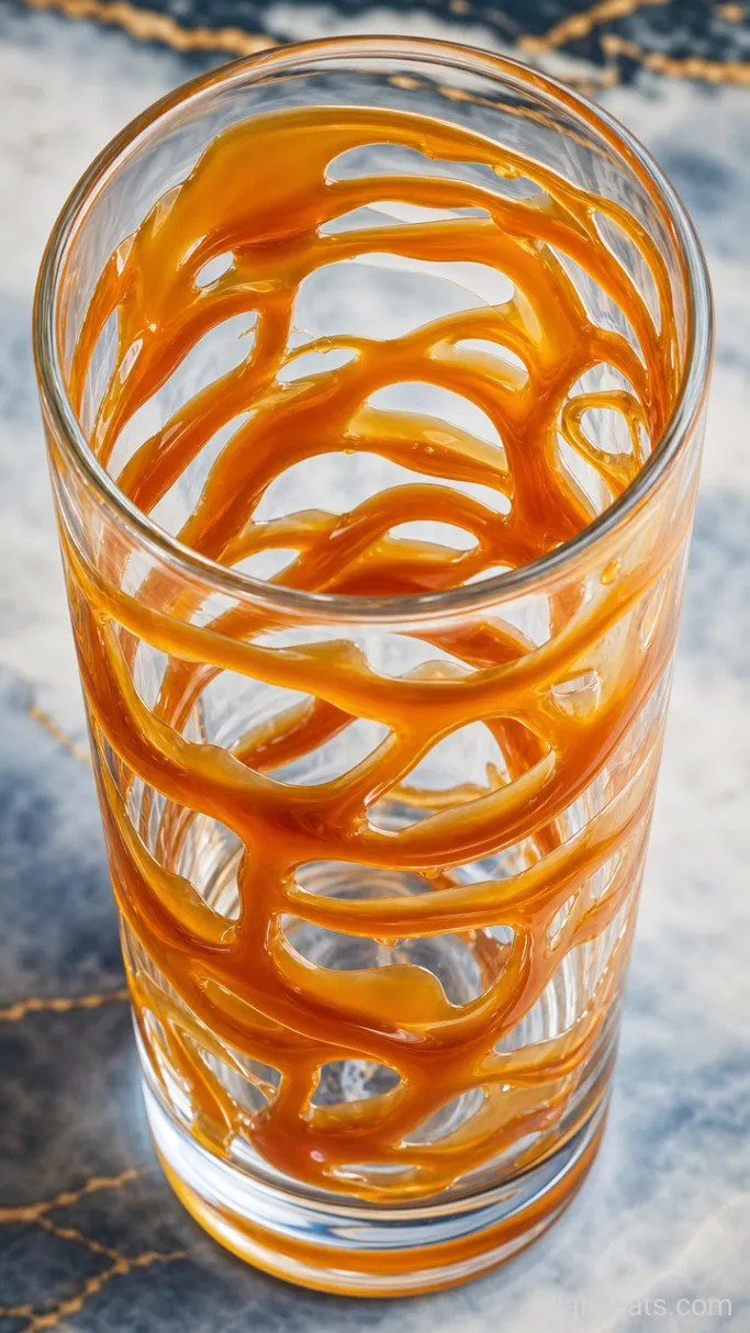 Step 1: Swirl the Caramel Into the Glass