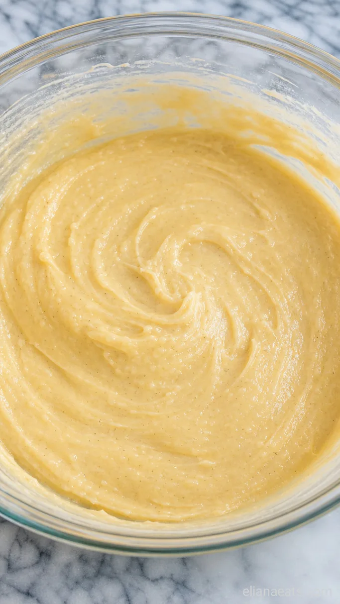Step 2: Beat in the Eggs and Vanilla