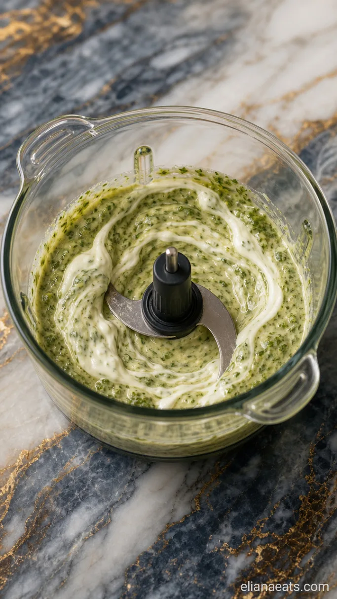 Step 2: Blend in the Mayo and Sour Cream