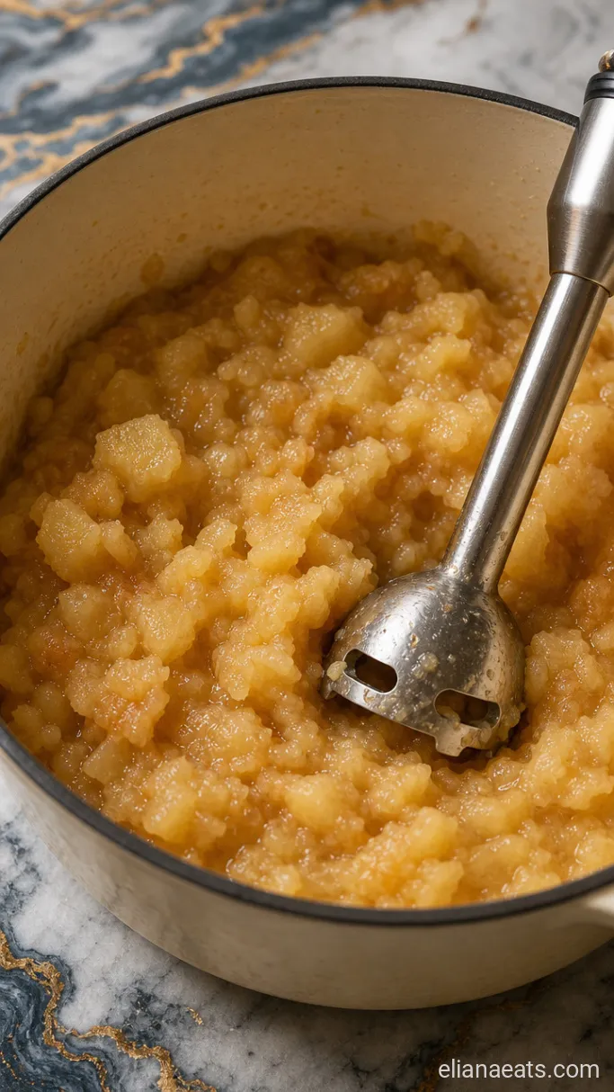Step 2: Blend the Cooked Apples