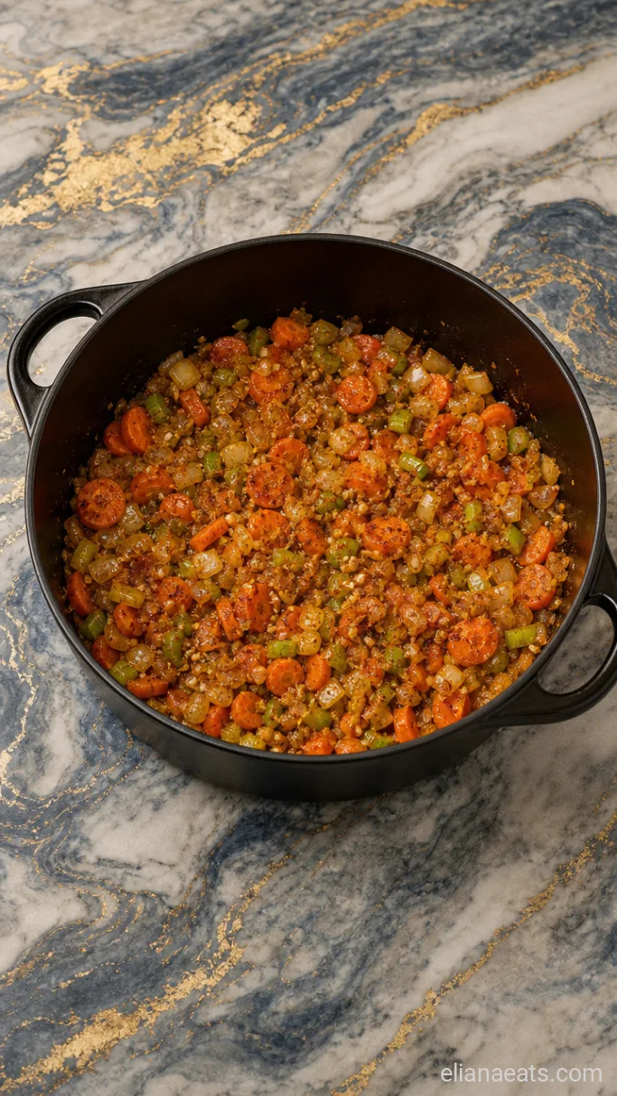 Step 2: Bloom the Garlic and Spices