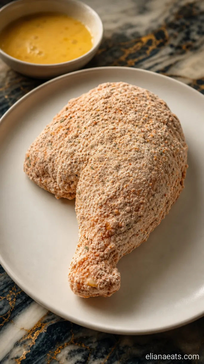 Step 2: Dredge the Chicken Pieces