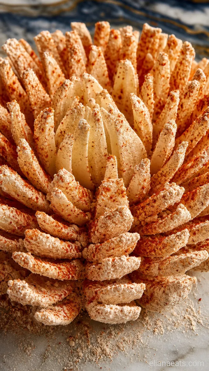 Step 2: Dredge the Onion in Seasoned Flour