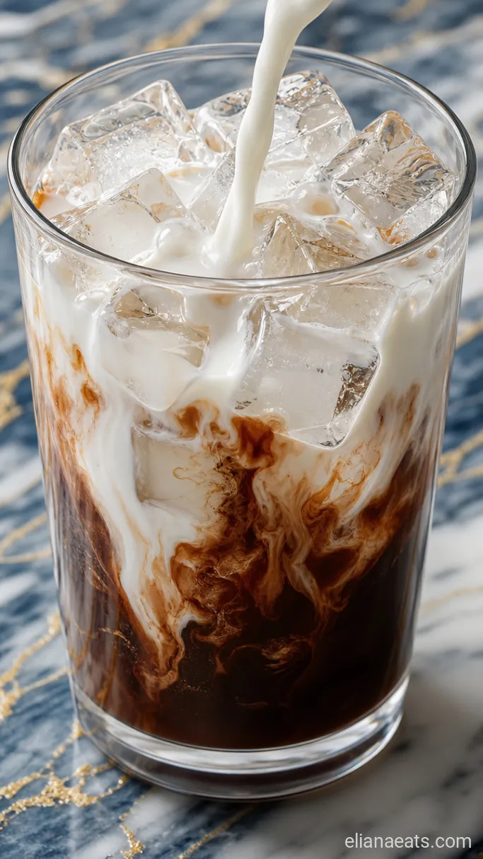 Step 2: Fill the Glass With Ice and Milk