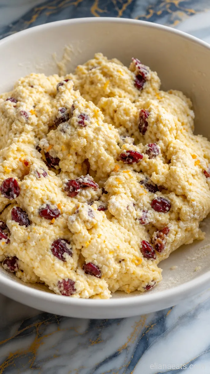 Step 2: Fold in the Cranberries and Wet Ingredients