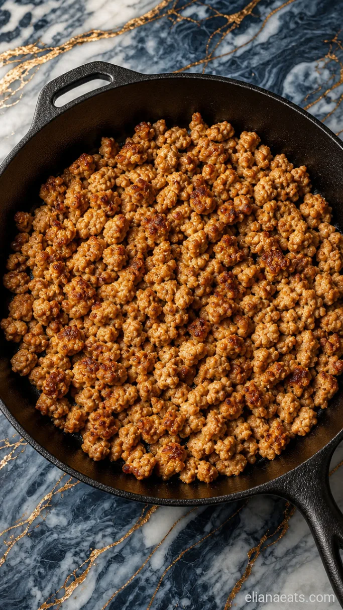 Step 2: Sear the Ground Chicken