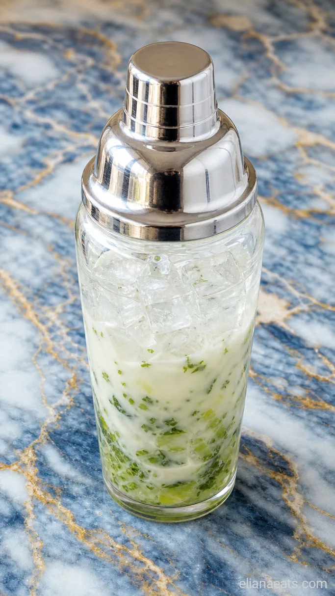 Step 2: Shake the Rum and Coconut Cream