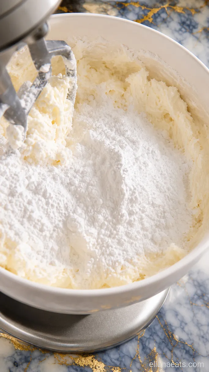 Step 2: Sift in the Powdered Sugar