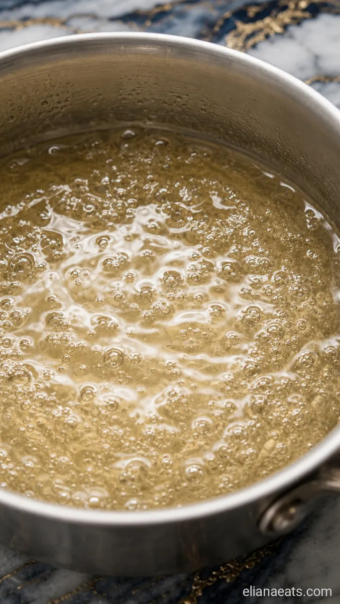 Step 2: Simmer and Thicken the Syrup