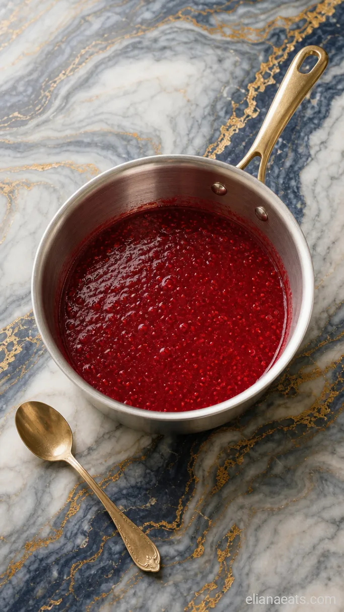 Step 2: Simmer the Raspberry Sauce