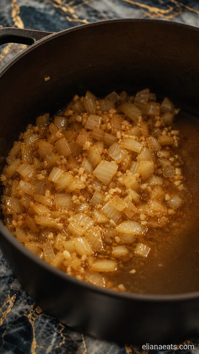Step 2: Soften the Onion and Garlic