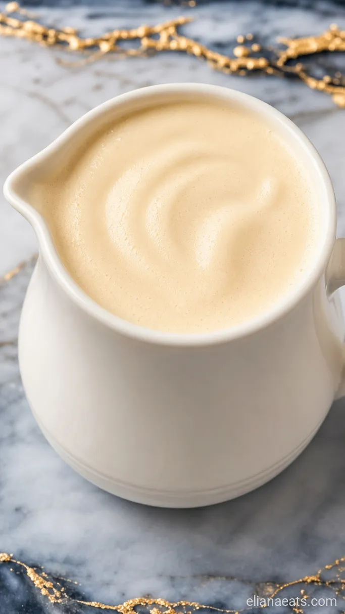 Step 2: Steam the Eggnog and Milk