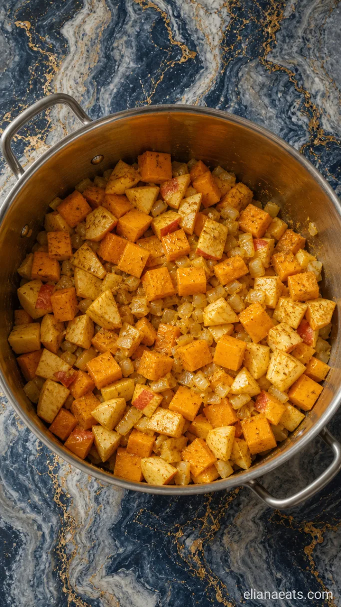 Step 2: Toast the Squash and Spices