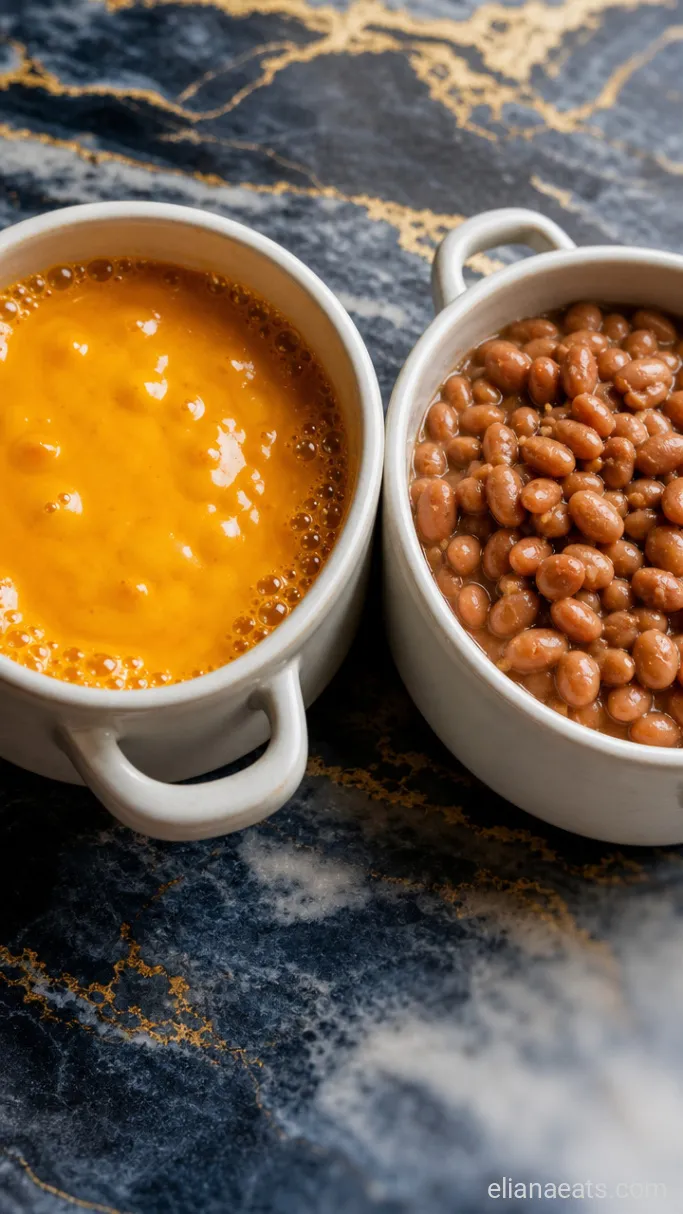Step 2: Warm the Beans and Cheese Sauce
