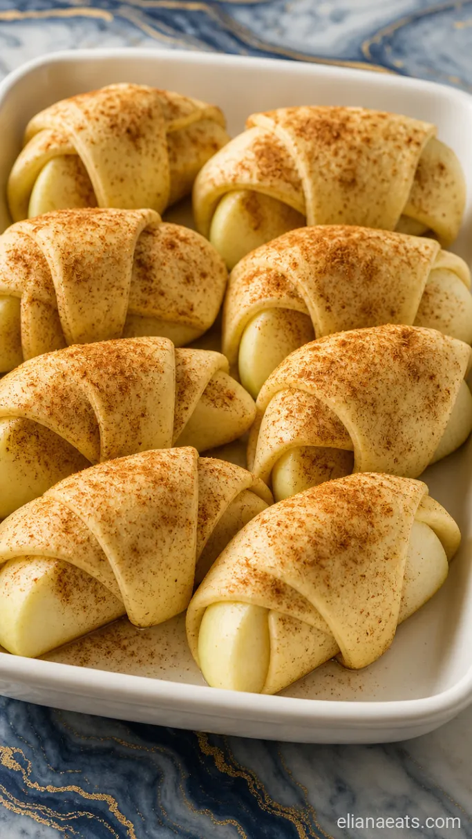 Step 2: Wrap Each Apple Wedge in Dough