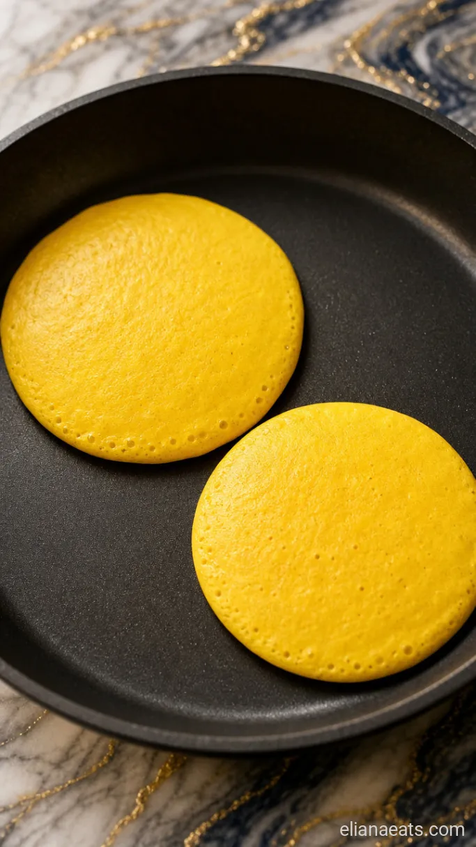 Step 3: Cook the Yellow Pancakes